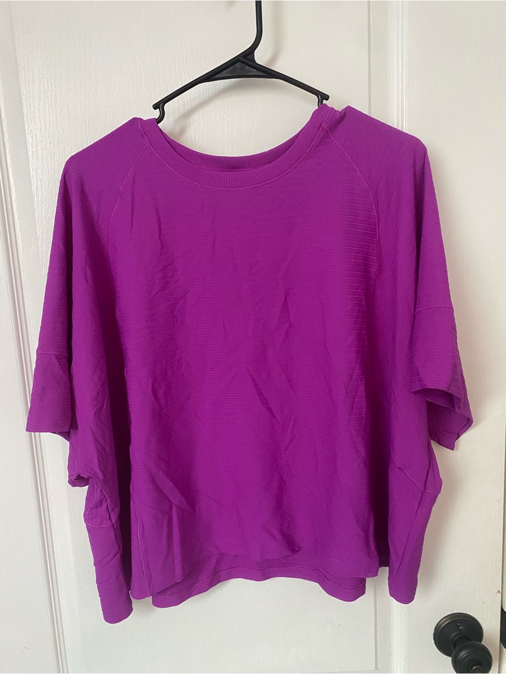 CALIA by Carrie Underwood Short-Sleeve Crewneck Top in Bright Magenta